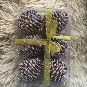 🆕 Bronze frosted pinecone ornaments 🆕